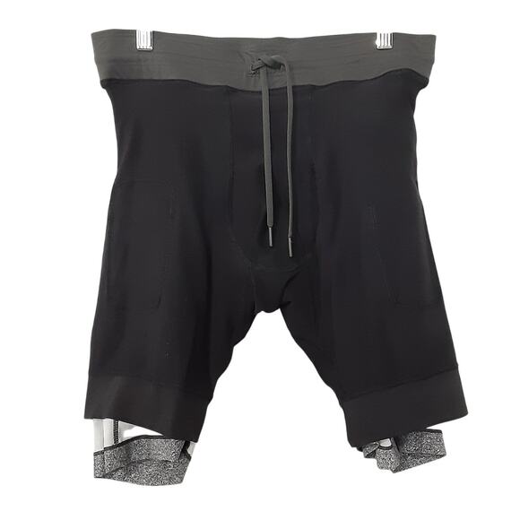 Lululemon T.H.E Short Luxtreme Liner 9” Athletic Shorts Gray Charcoal Mens M - Picture 6 of 11